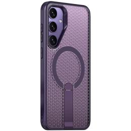 Чохол-накладка EpiK TPU Breeze with MagSafe stand для Samsung Galaxy S26/S26 Pro Purple