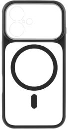 Чохол-накладка GETMAN TPU + PC GETMAN Moon Clear with MagSafe для Apple iPhone 17 Black (00000084775_1)
