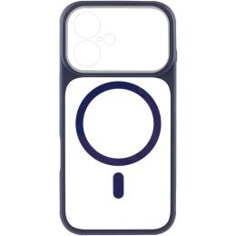 Чохол-накладка GETMAN TPU + PC GETMAN Moon Clear with MagSafe для Apple iPhone 17 Blue (00000084775_2)