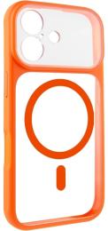 Чохол-накладка GETMAN TPU + PC GETMAN Moon Clear with MagSafe для Apple iPhone 17 Orange (00000084775_5)
