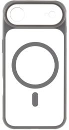 Чохол-накладка GETMAN TPU + PC GETMAN Moon Clear with MagSafe для Apple iPhone 17 Air Gray (00000084776_4)