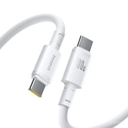 Дата-кабель Baseus New Braided USB Type-C (тато)  -  USB Type-C (тато), 2m White 100W (E0426V02)