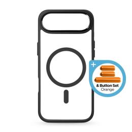 Чохол-накладка ArmorStandart Unit MagCase для Apple iPhone 17 Air Orange Button Set Black (ARM90582)
