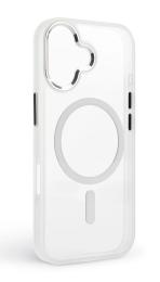 Чохол-накладка ArmorStandart Unit MagCase для Apple iPhone 17 Orange Button Set Matte Clear Silver (ARM90581)