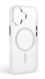 Чохол-накладка ArmorStandart Unit MagCase для Apple iPhone 17 Pink Button Set Matte Clear Silver (ARM90580)