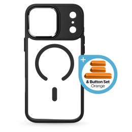 Чохол-накладка ArmorStandart Unit-C MagCase для Apple iPhone 17 Pro Max Orange Button Set Black (ARM90589)