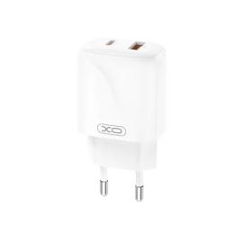 Адаптер живлення для телефона XO L158 (EU) PD20W/QC18W (1USB-A+1USB-C) Quick Charger White