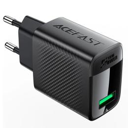 Адаптер живлення для телефона Acefast A90 QC3.0 18W (1USB-A) Black