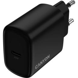 Адаптер живлення для телефона Canyon charger OnCharge 200 20W 1xPD EU Black