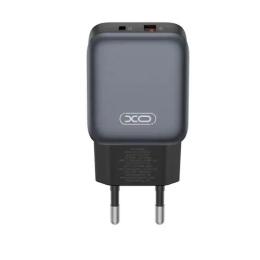 Адаптер живлення для телефона XO L156(EU) PD30W/QC18W(1A1C) fast charger Black