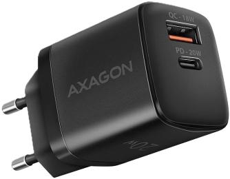 Адаптер живлення для телефона Axagon ACU-PQ20 Black QC3.0/AFC/FCP + PD type-C, 20W