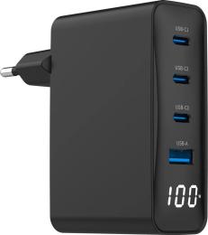 Адаптер живлення для телефона Gembird TA-UC-PDQC100LCD-01-BK 100W