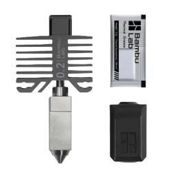 Хотенд Bambu Lab Bambu Hotend 0.2mm Stainless Steel для X1/P1 (FAH004-N-1)