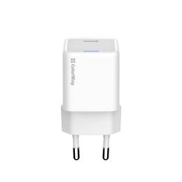 Адаптер живлення для телефона ColorWay GaN Mini 25W PD Port PPS USB-C White