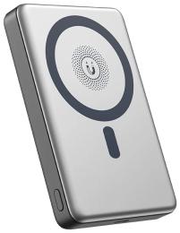 Зовнішній портативний акумулятор XO PR296 10000 mAh Metal Black with MagSafe 15W