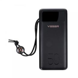 Зовнішній портативний акумулятор Veger W5001 50000mAh Black