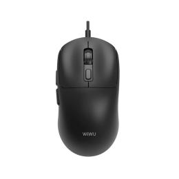 Мишка WIWU USB2.0 Wired Mouse WM111 Black (6977703656879)