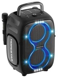 Акустика портативна Hopestar PARTYONE CLUB with 2pcs UHF microphone 650W Black