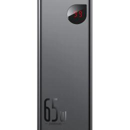 Зовнішній портативний акумулятор Baseus Adaman Metal Digital Display 20000mAh 65W Black (PPIMDA-D01) (Уцінений)