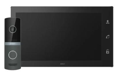 Відеодомофон Arny AVD-1421 AVD-1040 2Мп 10 PiP + AVP-NG230 1Мп Black Graphite (21558)