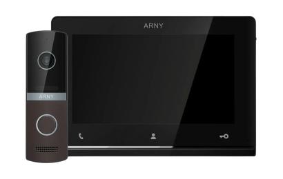 Відеодомофон Arny AVD-7121 AVD-710 2Мп 7 TFT + AVP-NG230 1Мп Black Brown (21544)