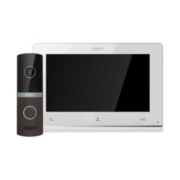 Відеодомофон Arny AVD-7121 AVD-710 2Мп 7 TFT + AVP-NG230 1Мп White Brown (21549)