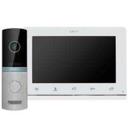 Відеодомофон Arny AVD-7123 AVD-710 2Мп 7 TFT + AVP-NG230 2Мп White Silver (21319)
