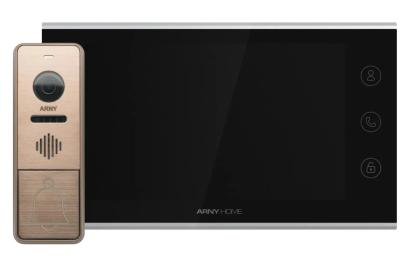 Відеодомофон Arny AVD-7342A AVD-731A 2Мп 7 Wi-Fі + AVP-NG420 1Мп Black Bronze (21529)