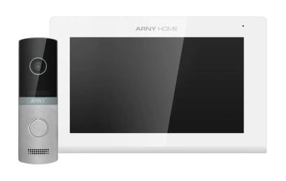 Відеодомофон Arny AVD-7421А AVP-742А 7 IPS Wi-Fi + AVP-NG230 1Мп White Gray (21441)
