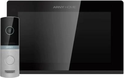 Відеодомофон Arny AVD-7423A Wi-Fi AVD-742A 7 IPS Wi-Fi + AVP-NG230 2Мп Black Silver (21414)
