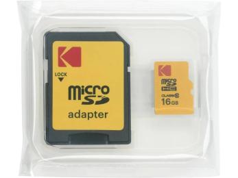 Карта памяті Kodak MicroSDHC 16G C10 UHS-I + adapter OEM (EKMSDM16GHC10CJ60K)