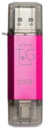 Флеш память T&amp;G Star 009 32GB Magenta USB-A/Type-C