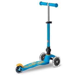 Самокат Micro Mini Deluxe Foldable LED Ocean Blue (MMD200)