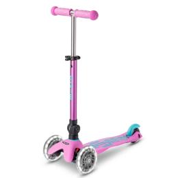 Самокат Micro Mini Deluxe Foldable LED Lavender (MMD398)