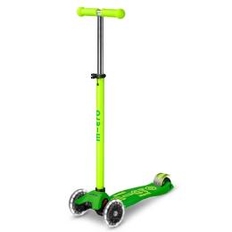 Самокат Micro Maxi Deluxe Neon LED Green (MMD232)