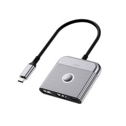 USB-хаб WIWU Traveling 3in1 USB C hub Wi-HB002 Gray