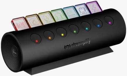 USB-хаб Streamplify 7-RGB-EU-F Black