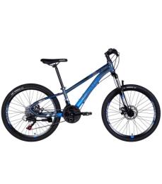 Велосипед SPACE AL 24 MERCURY DD FR рама-11 2026 Gray Blue (OPS-SP-24-067)