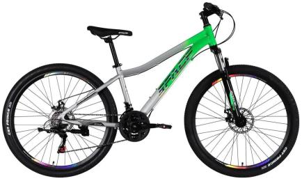 Велосипед SPACE AL 26 IZIDA DD FR рама-13 2026 Green Silver (OPS-SP-26-101)