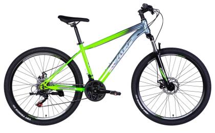 Велосипед SPACE ST 27.5 MARS DD FR рама-17 2026 Green Silver (OPS-SP-27.5-068)