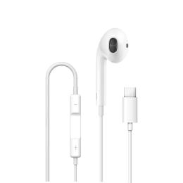 Дротові навушники WIWU Type-C Solobuds Wired Earbuds EB307 White