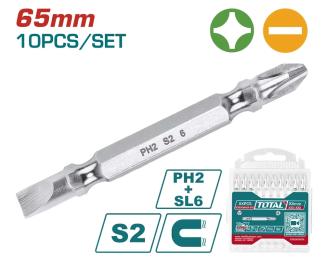 Набір біт TOTAL TAC16HL133 65 мм 10 шт