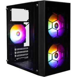 Корпус для ПК 1STPLAYER X1-BK-3F1-PS-600FK-EU 600W Black