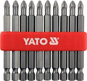 Набір біт YATO Philips PН2 x 75 мм (YT-0480) 10 шт