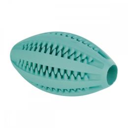Іграшка Trixie Denta Fun для собак М яч регбі для чистки зубів з м ятою 11 см (3290 мята)