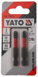 Набір біт YATO PZ3 х 50 мм (YT-77975) 2 шт