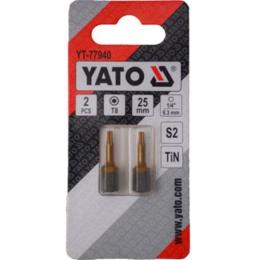 Набір біт YATO TORX T8 х 25 мм (YT-77940) 2 шт