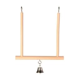 Іграшка Trixie для птахів Гойдалка з дзвіночком дерево 12х13 см (5830)