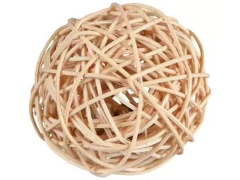 Іграшка Trixie для гризунів мяч з брязкальцем натуральні матеріали з лози 4 см (61822)