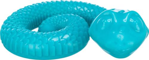 Іграшка Trixie для собак Змія для ласощів термопластична гума 18 см зелена (34950)